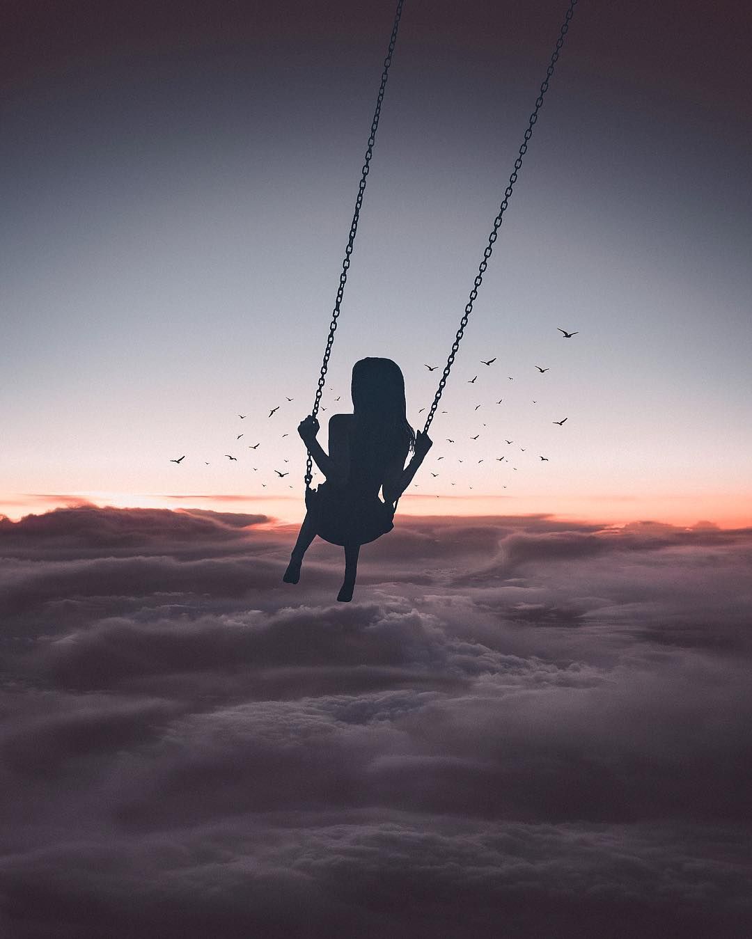 girl on swing